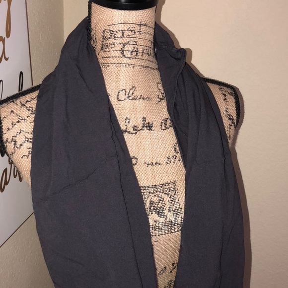 Navy Fashion Scarf - Picture 2 of 3